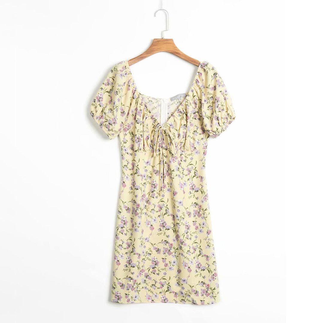 Summer V Neck Floral Dress